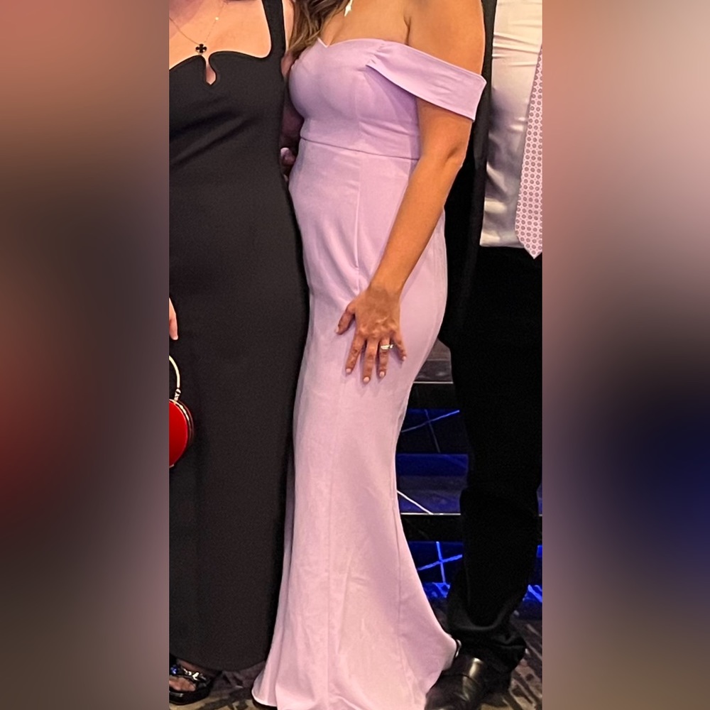 Purple tall gown